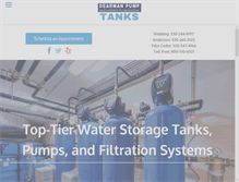 Tablet Screenshot of dearmanpump.com